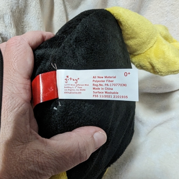 Glitzy stuffed penguin. Soft plush toy. GUC.  12 inches. - Picture 3 of 6